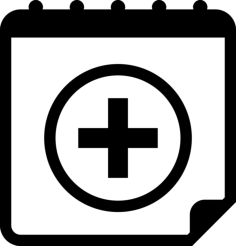 Calendar Add Event Button With Plus Sign Stencil Svg Vector, Free Vectors File